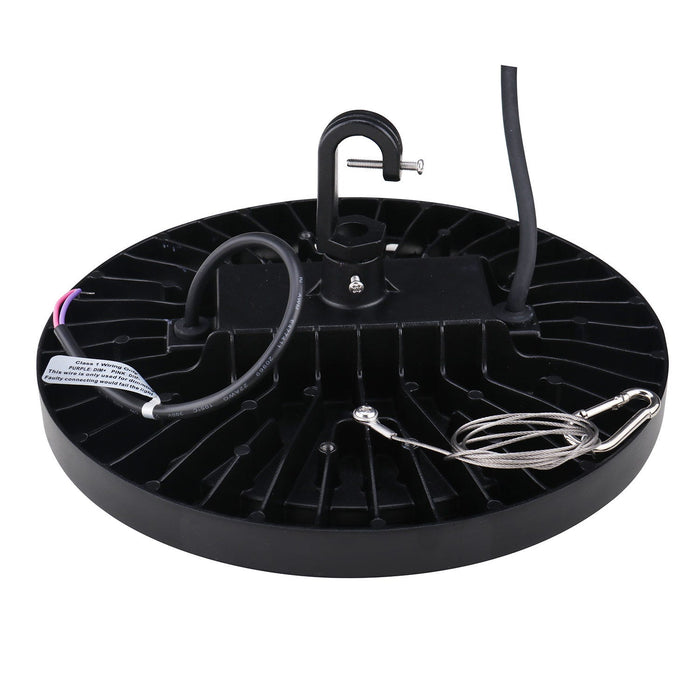 Halco - ERHB-100-50-U - LED Essential Round Highbay 100W 5000K 120-277V Dimm Black product image