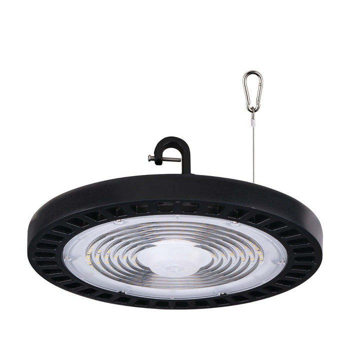 Halco - ERHB-100-50-U - LED Essential Round Highbay 100W 5000K 120-277V Dimm Black product image