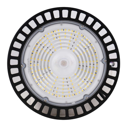 Halco - ERHB-100-50-U - LED Essential Round Highbay 100W 5000K 120-277V Dimm Black product image