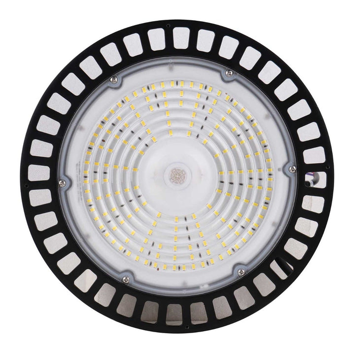 Halco - ERHB-100-50-U - LED Essential Round Highbay 100W 5000K 120-277V Dimm Black product image