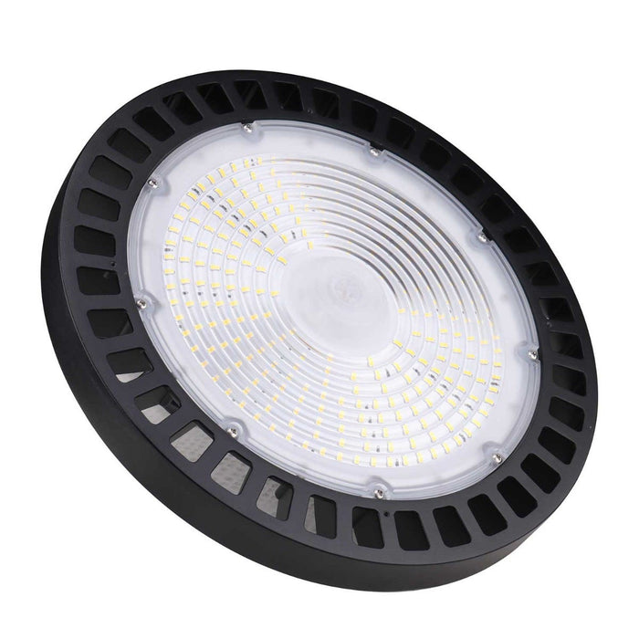 Halco - ERHB-200-50-U - LED Essential Round Highbay 200W 5000K 120-277V Dimm Black product image