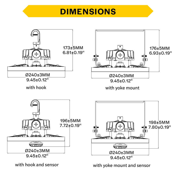 Halco - ERHB-1-LS-CS-U - Essential Round Highbay Controls Ready Lum/CCT Select 15K LM product image