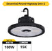 Halco - ERHB-2-LS-CS-U - Essential Round Highbay Controls Ready Lum/CCT Select 21K LM product image