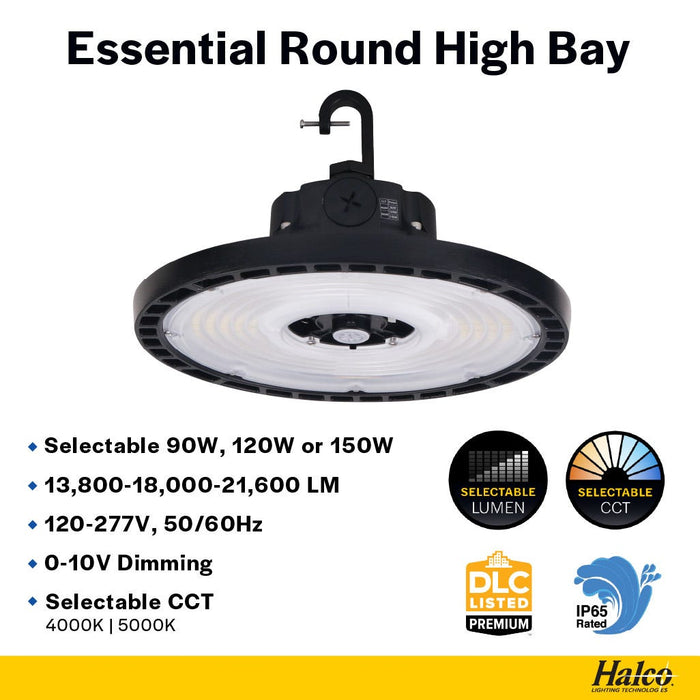 Halco - ERHB-2-LS-CS-U - Essential Round Highbay Controls Ready Lum/CCT Select 21K LM product image