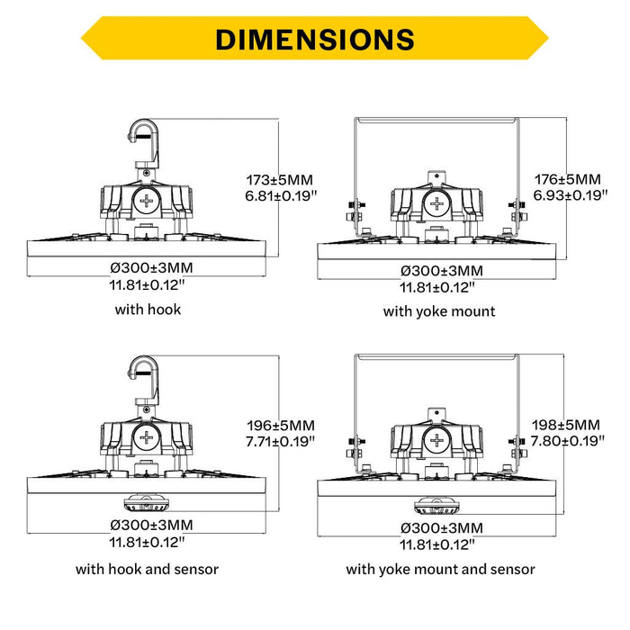 Halco - ERHB-3-LS-CS-U - Essential Round Highbay Controls Ready Lum/CCT Select 29K LM product image