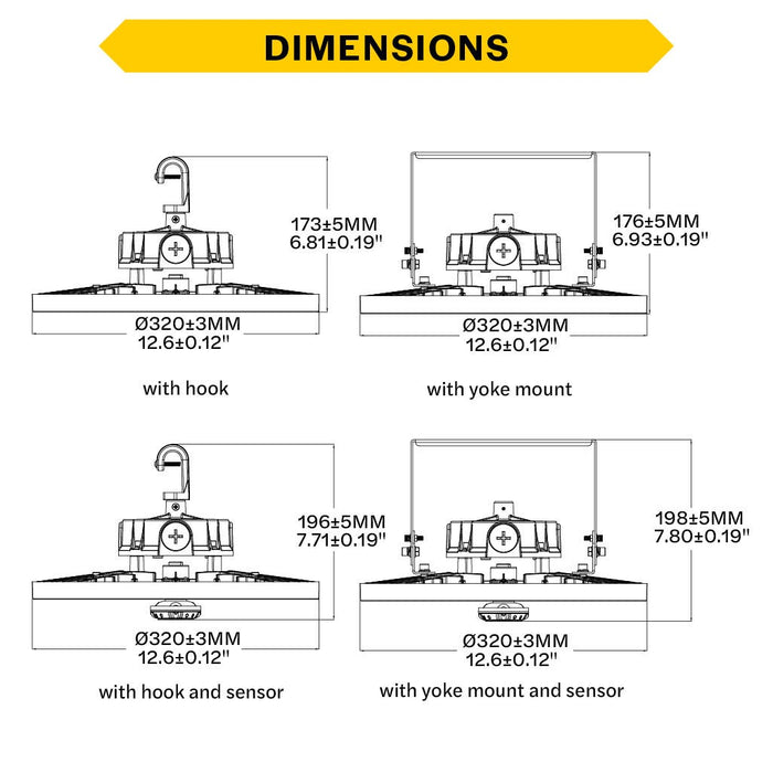 Halco - ERHB-4-LS-CS-U - Essential Round Highbay Controls Ready Lum/CCT Select 34K LM product image