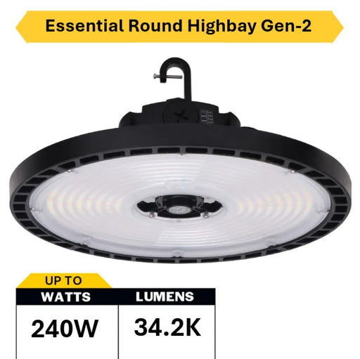 Halco - ERHB-4-LS-CS-U - Essential Round Highbay Controls Ready Lum/CCT Select 34K LM product image