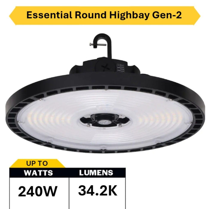 Halco - ERHB-4-LS-CS-U - Essential Round Highbay Controls Ready Lum/CCT Select 34K LM product image