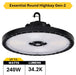 Halco - ERHB-4-LS-CS-U - Essential Round Highbay Controls Ready Lum/CCT Select 34K LM product image