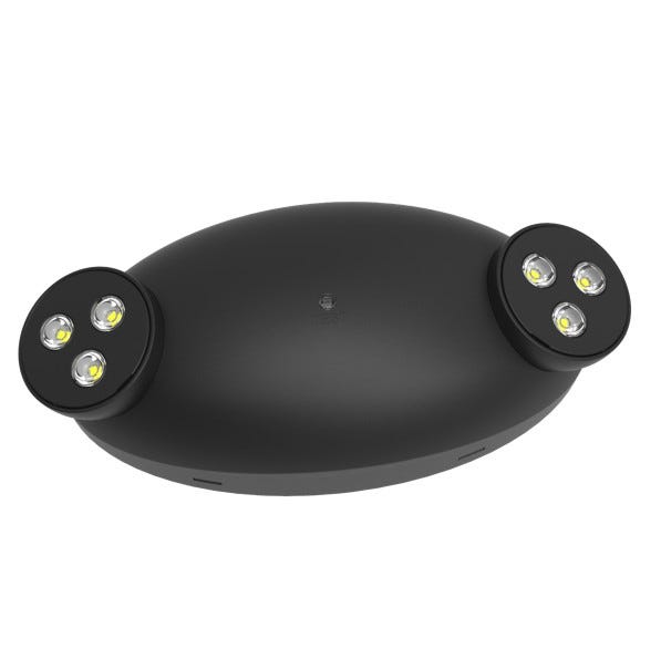 Halco - EV-EME-R-BK-RC - Emergency LED Light Unit Black Thermoplastic 2 Round Heads - RC product image
