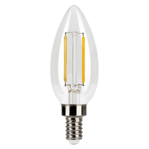 LED Filament Bulbs Halco - 3B11-CL-FLED4-927-E12-D - LED Filament B11 E12 2700K 300L 40W-equiv Clear Dim T20 Halco Lighting Technologies