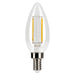 LED Filament Bulbs Halco - 3B11-CL-FLED4-927-E12-D - LED Filament B11 E12 2700K 300L 40W-equiv Clear Dim T20 Halco Lighting Technologies
