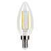 LED Filament Bulbs Halco - 3B11-CL-FLED4-930-E12-D - LED Filament B11 E12 3000K 300L 40W-equiv Clear Dim T20 Halco Lighting Technologies