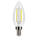 LED Filament Bulbs Halco - 3B11-CL-FLED4-950-E12-D - LED Filament B11 E12 5000K 300L 40W-equiv Clear Dim T20 Halco Lighting Technologies