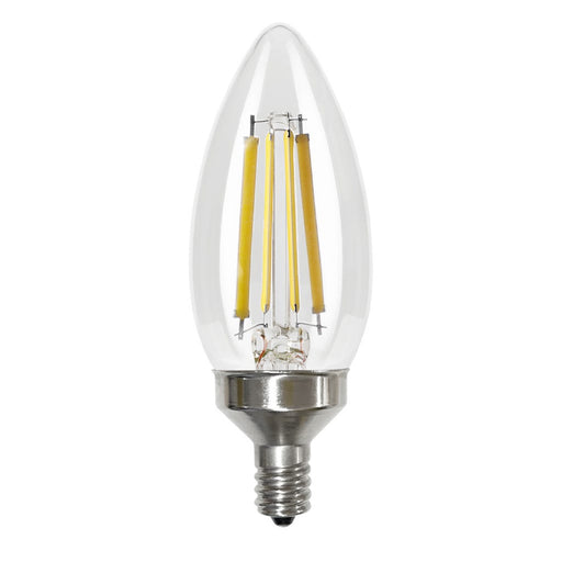 LED Filament Bulbs Halco - 9B11-CL-FLED4-930-E12-D - LED Filament B11 E12 3000K 800L 75W-equiv Clear Dim T20 Halco Lighting Technologies