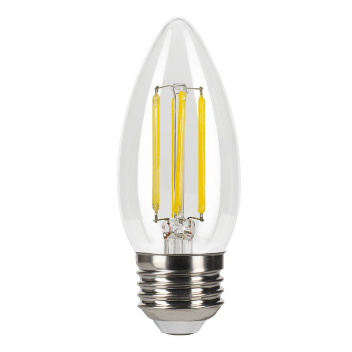 LED Filament Bulbs Halco - LSB11-CL-FLED4-930-E26-D - LED Filament B11 E26 3000K 60W-equiv Clear 3-Step Dim T20 Halco Lighting Technologies