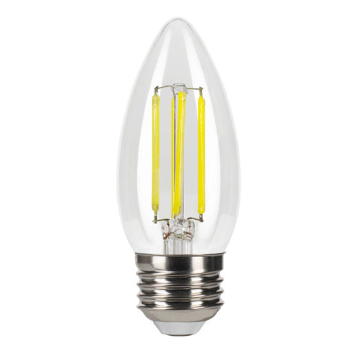 LED Filament Bulbs Halco - 6B11-CL-FLED4-950-E26-D-T24 - LED Filament B11 E26 5000K 500L 60W-equiv Clear Dim T20/T24 Halco Lighting Technologies