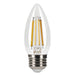 LED Filament Bulbs Halco - 9B11-CL-FLED4-927-E26-D - LED Filament B11 E26 2700K 800L 75W-equiv Clear Dim T20 Halco Lighting Technologies
