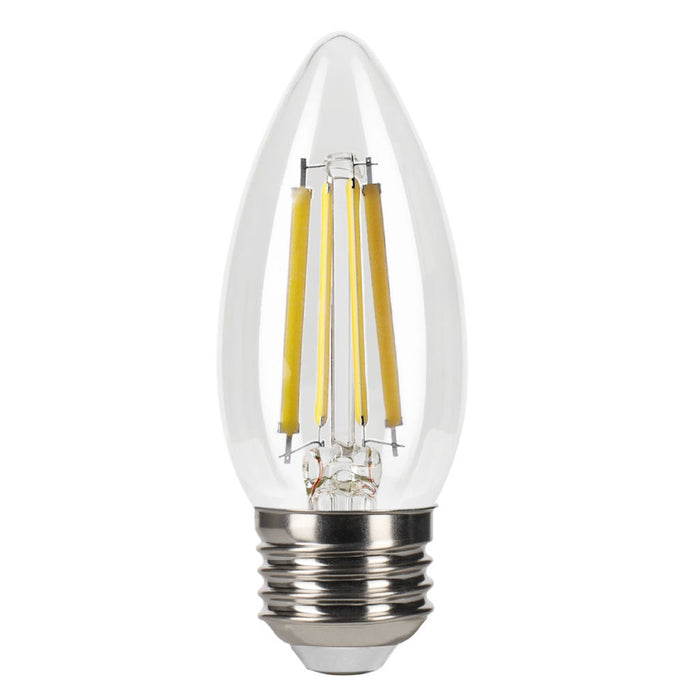LED Filament Bulbs Halco - 9B11-CL-FLED4-930-E26-D - LED Filament B11 E26 3000K 800L 75W-equiv Clear Dim T20 Halco Lighting Technologies