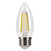 LED Filament Bulbs Halco - 9B11-CL-FLED4-930-E26-D - LED Filament B11 E26 3000K 800L 75W-equiv Clear Dim T20 Halco Lighting Technologies