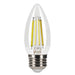 LED Filament Bulbs Halco - 9B11-CL-FLED4-950-E26-D - LED Filament B11 E26 5000K 800L 75W-equiv Clear Dim T20 Halco Lighting Technologies