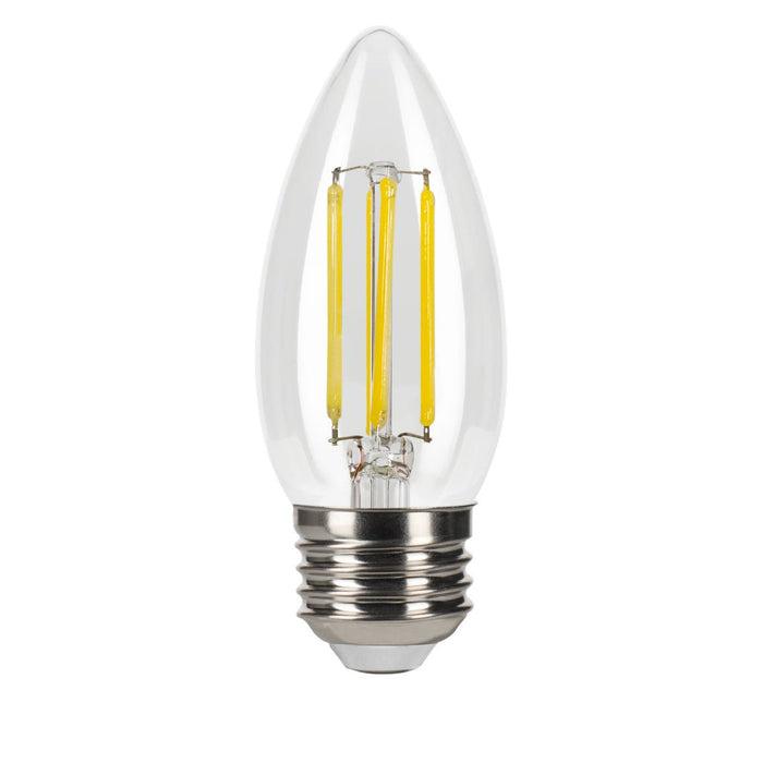 LED Filament Bulbs Halco - B11-CL-FLED4-930-E26-3WD - LED Filament B11 3-Way E26 3000K 200/300/500L 60W-eq Clear Dim Halco Lighting Technologies