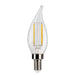 LED Filament Bulbs Halco - 3CA11-CL-FLED4-927-E12-D - LED Filament CA11 E12 2700K 300L 40W-equiv Clear Dim T20 Halco Lighting Technologies