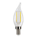 LED Filament Bulbs Halco - 3CA11-CL-FLED4-930-E12-D - LED Filament CA11 E12 3000K 300L 40W-equiv Clear Dim T20 Halco Lighting Technologies