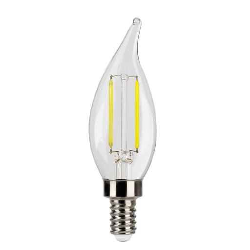 LED Filament Bulbs Halco - 3CA11-CL-FLED4-950-E12-D - LED Filament CA11 E12 5000K 300L 40W-equiv Clear Dim T20 Halco Lighting Technologies