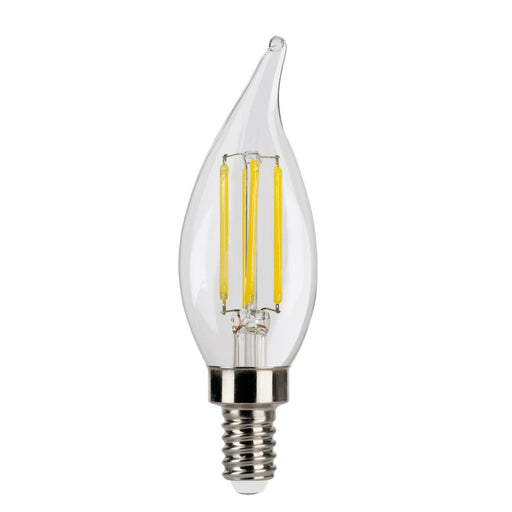 LED Filament Bulbs Halco - 6CA11-CL-FLED4-930-E12-D-T24 - LED Filament CA11 E12 3000K 500L 60W-equiv Clear Dim T20/T24 Halco Lighting Technologies