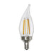 LED Filament Bulbs Halco - 9CA11-CL-FLED4-927-E12-D - LED Filament CA11 E12 2700K 800L 75W-equiv Clear Dim T20 Halco Lighting Technologies