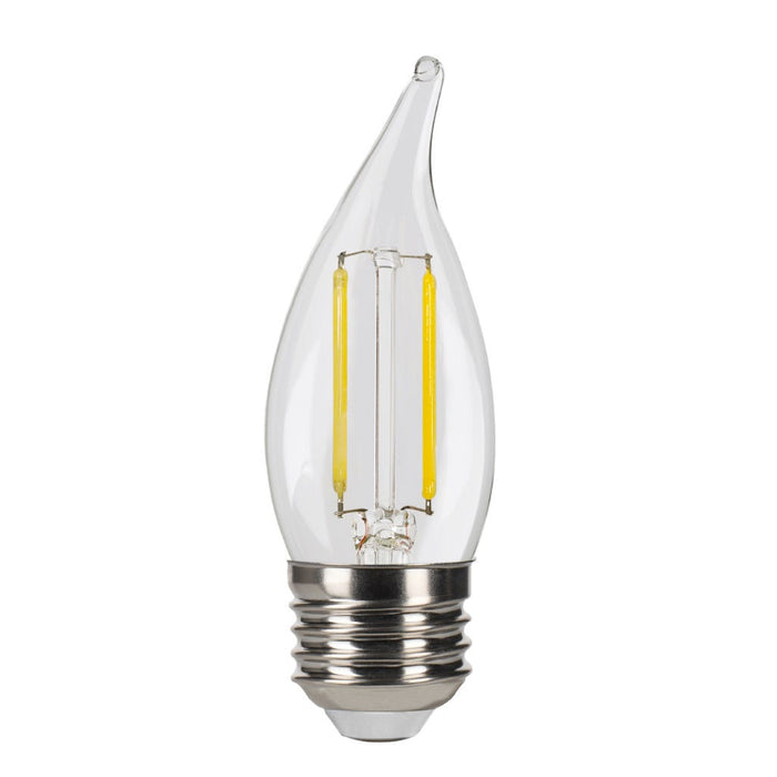 LED Filament Bulbs Halco - 3CA11-CL-FLED4-930-E26-D - LED Filament CA11 E26 3000K 300L 40W-equiv Clear Dim T20 Halco Lighting Technologies