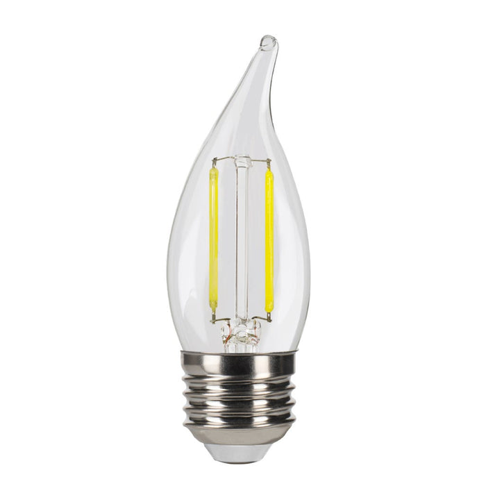 LED Filament Bulbs Halco - 3CA11-CL-FLED4-950-E26-D - LED Filament CA11 E26 5000K 300L 40W-equiv Clear Dim T20 Halco Lighting Technologies