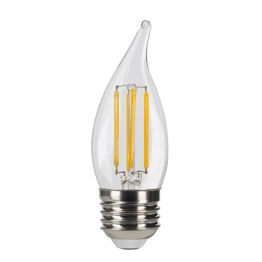 LED Filament Bulbs Halco - 6CA11-CL-FLED4-927-E26-D-T24 - LED Filament CA11 E26 2700K 500L 60W-equiv Clear Dim T20/T24 Halco Lighting Technologies