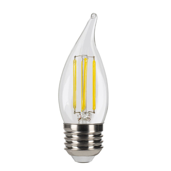 LED Filament Bulbs Halco - LSCA11-CL-FLED4-930-E26-D - LED Filament CA11 E26 3000K 60W-equiv Clear 3-Step Dim T20 Halco Lighting Technologies