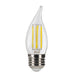 LED Filament Bulbs Halco - LSCA11-CL-FLED4-930-E26-D - LED Filament CA11 E26 3000K 60W-equiv Clear 3-Step Dim T20 Halco Lighting Technologies