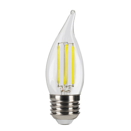 LED Filament Bulbs Halco - LSCA11-CL-FLED4-950-E26-D - LED Filament CA11 E26 5000K 60W-equiv Clear 3-Step Dim T20 Halco Lighting Technologies