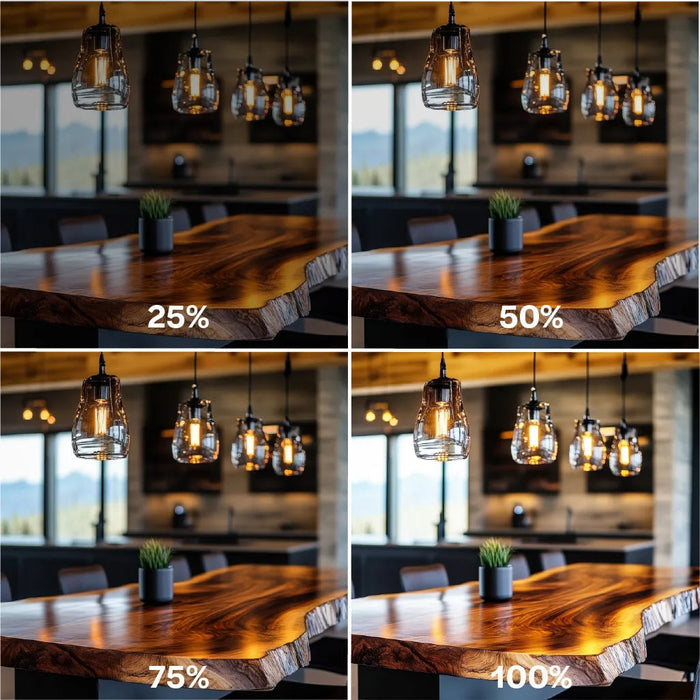 LED Filament Bulbs Halco - 9A19-CL-FLED4-927-E26-D-SB - LED Filament A19 Silver-Bowl E26 2700K 60W-equiv Clear Dim T20 Halco Lighting Technologies