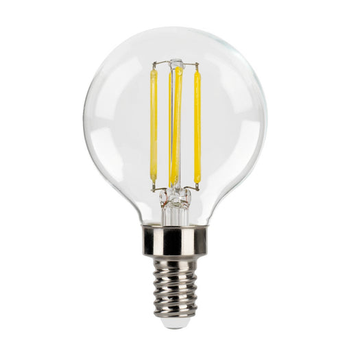 LED Filament Bulbs Halco - 6G16.5-CL-FLED4-930-E12-D-T24 - LED Filament G16.5 E12 3000K 500L 60W-equiv Clear Dim T20/T24 Halco Lighting Technologies