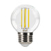 LED Filament Bulbs Halco - 6G16.5-CL-FLED4-930-E26-D-T24 - LED Filament G16.5 E26 3000K 500L 60W-equiv Clear Dim T20/T24 Halco Lighting Technologies