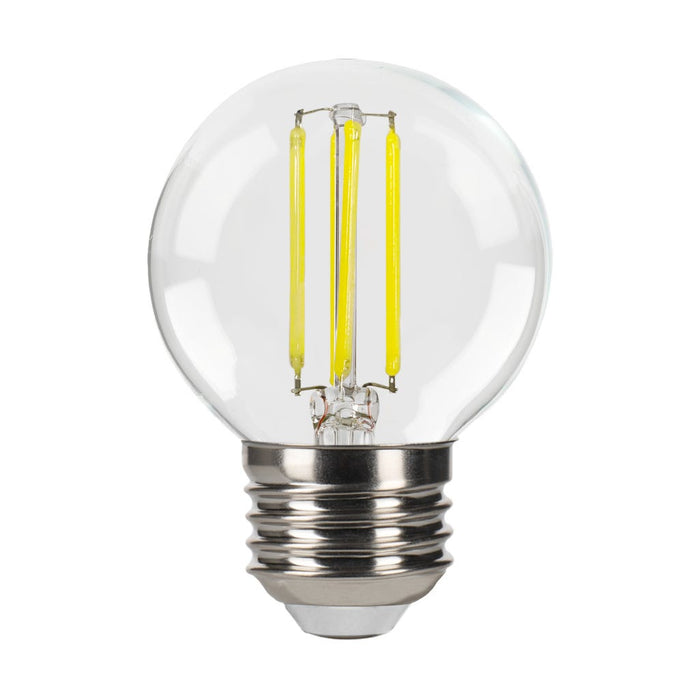 LED Filament Bulbs Halco - 6G16.5-CL-FLED4-950-E26-D-T24 - LED Filament G16.5 E26 5000K 500L 60W-equiv Clear Dim T20/T24 Halco Lighting Technologies