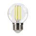 LED Filament Bulbs Halco - 6G16.5-CL-FLED4-950-E26-D-T24 - LED Filament G16.5 E26 5000K 500L 60W-equiv Clear Dim T20/T24 Halco Lighting Technologies