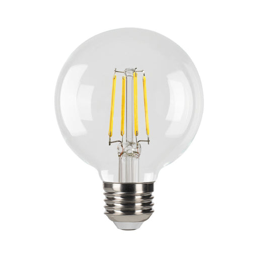 LED Filament Bulbs Halco - 5G25-CL-FLED4-930-E26-D - LED Filament G25 E26 3000K 500L 60W-equiv Clear Dim T20 Halco Lighting Technologies