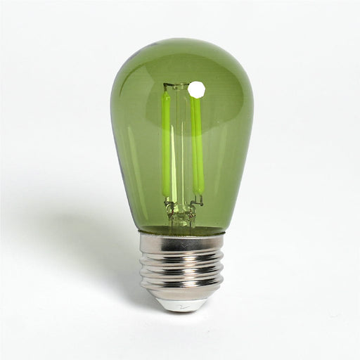 LED Filament Bulbs Halco - 5S14-CL-FLED4-GRN-E26-D - LED Filament S14 E26 Green 200L Green Dim Halco Lighting Technologies