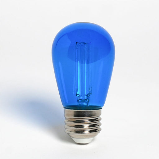 LED Filament Bulbs Halco - 5S14-CL-FLED4-BLU-E26-D - LED Filament S14 E26 Blue 200L Blue Dim Halco Lighting Technologies