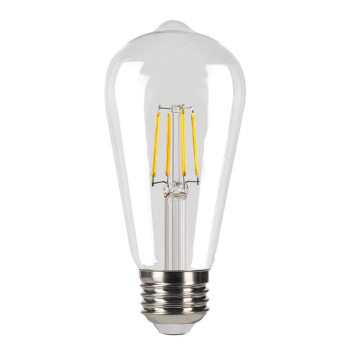 LED Filament Bulbs Halco - 5ST19-CL-FLED4-930-E26-D - LED Filament ST19 E26 3000K 500L 60W-equiv Clear Dim T20 Halco Lighting Technologies