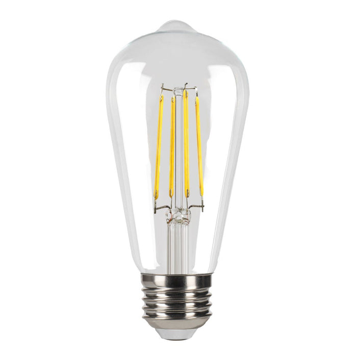 LED Filament Bulbs Halco - 9ST19-CL-FLED4-930-E26-D-T24 - LED Filament ST19 E26 3000K 810L 75W-equiv Clear Dim T20/T24 Halco Lighting Technologies