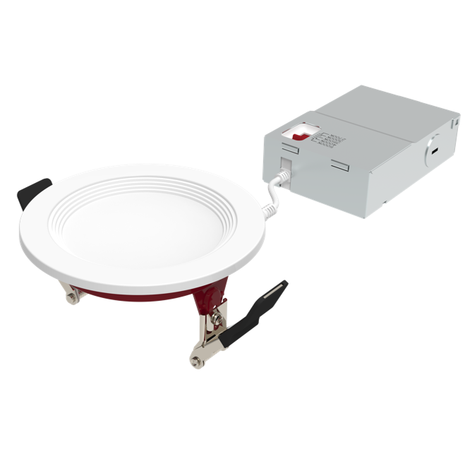 Halco - FRSDL-4-CS-BT-120V - Fire Rated 4in Slim Downlight Color Select 11W 900L Baffle Dimm product image