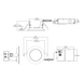 Halco - FRSDL-4-CS-ST-120V - Fire Rated 4in Slim Downlight Color Select 11W 900L Smooth Dimm product image