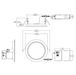 Halco - FRSDL-6-CS-BT-120V - Fire Rated 6in Slim Downlight Color Select 15W 1250L Baffle Dimm product image